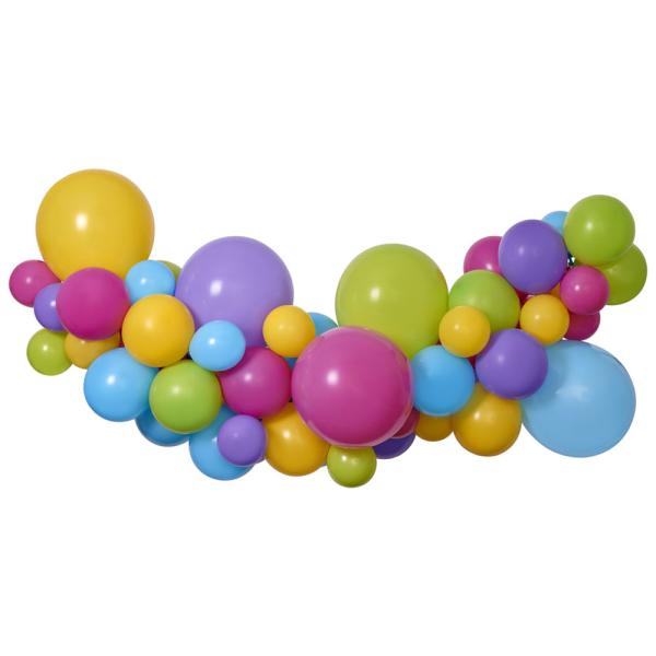 DIY Ballonggirlander Fargerik