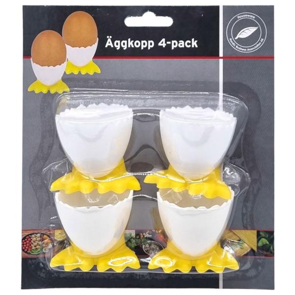 Eggekopper med Kyllingføtter i Plast