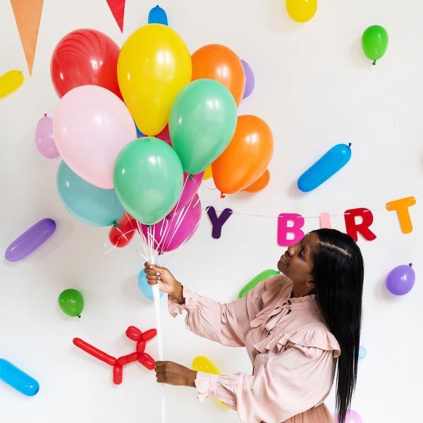 Vannballonger Fargemix Matt 8 cm