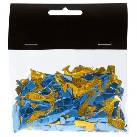 Svensk Studentfeiring Bl&aring; og Hvit Champagne Konfetti