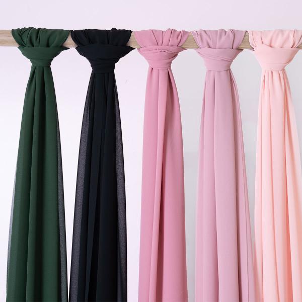 Chiffon Bordløper Flaskegrønn