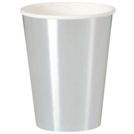Engangskopper Metallic Sølv