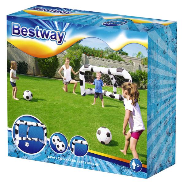 Oppblåsbart Fotballmål og Baller