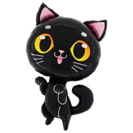 Folieballong Svart Katt