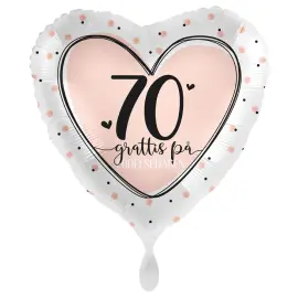 Grattis 70 &Aring;r Ballong Lovely Birthday