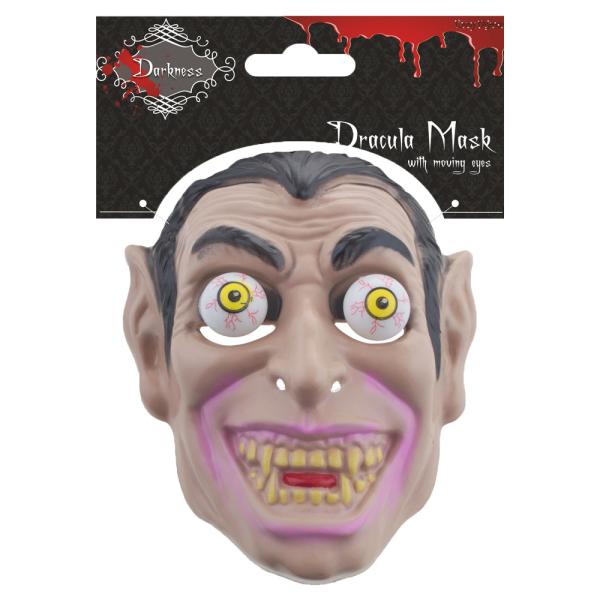 Dracula Maske med Bevegelige Øyne