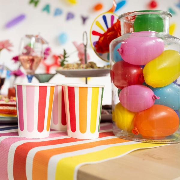 Vannballonger Fargemix Matt 8 cm