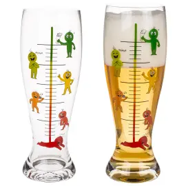 XXL Ølglass med Fyllemåler