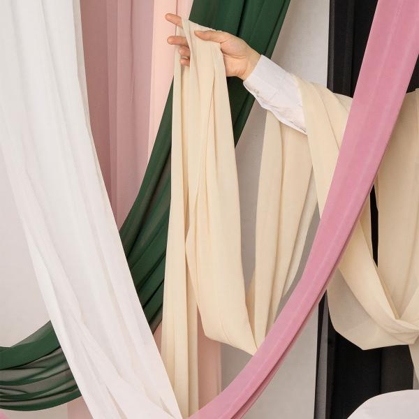 Chiffon Bordløper Flaskegrønn
