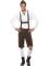 Oktoberfest Lederhosen Kostyme Brunt