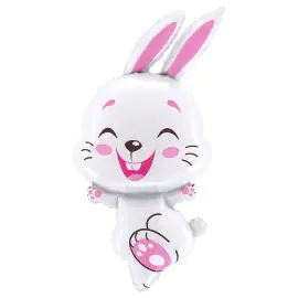 Folieballong Hvit Kanin