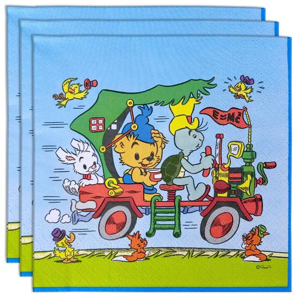 Servietter Bamse Bil 16-pakning