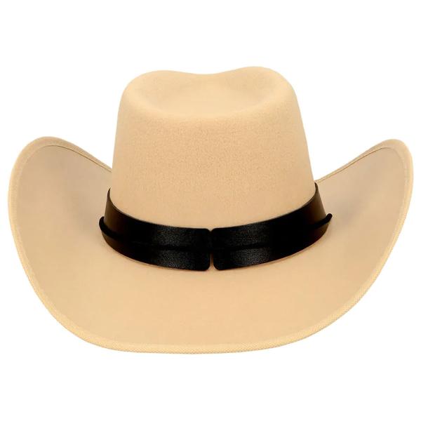 Cowboyhatt Oksehode Beige