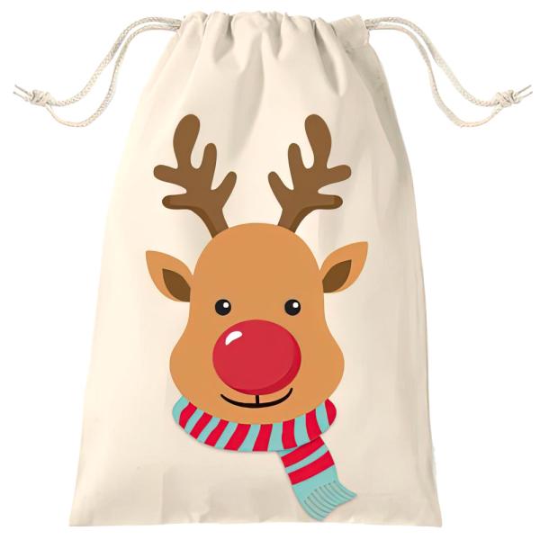 Julesekk Reinsdyrmotiv