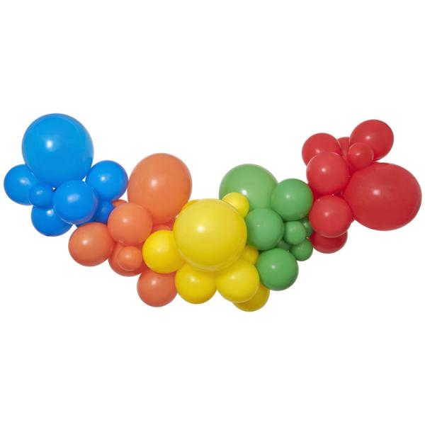 DIY Ballonggirlander Regnbue