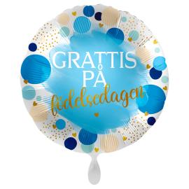 Grattis på Födelsedagen Ballong Lucky Birthday