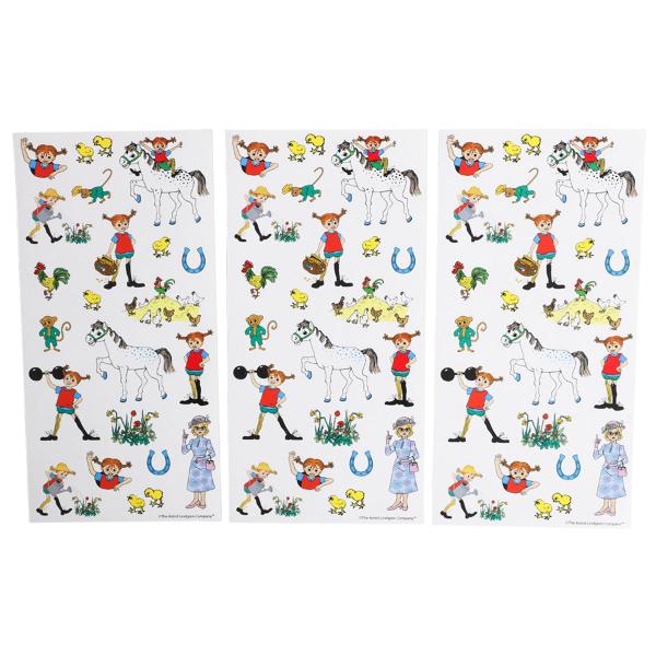 Pippi Klistremerker 3-pakning