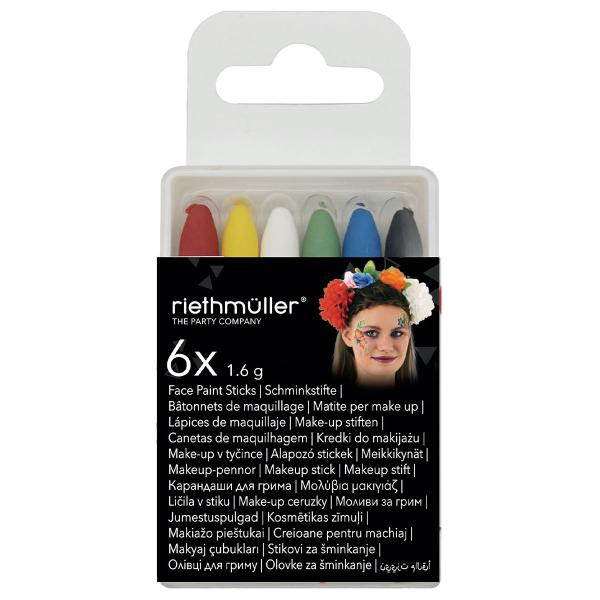 Halloween Ansiktsstifter 6-pakning