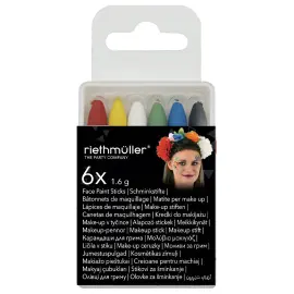 Halloween Ansiktsstifter 6-pakning
