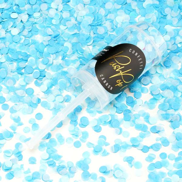 Konfetti Push Pop Blå & Mint