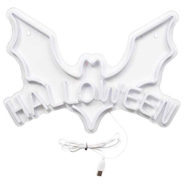Flaggermus LED Skilt Halloween