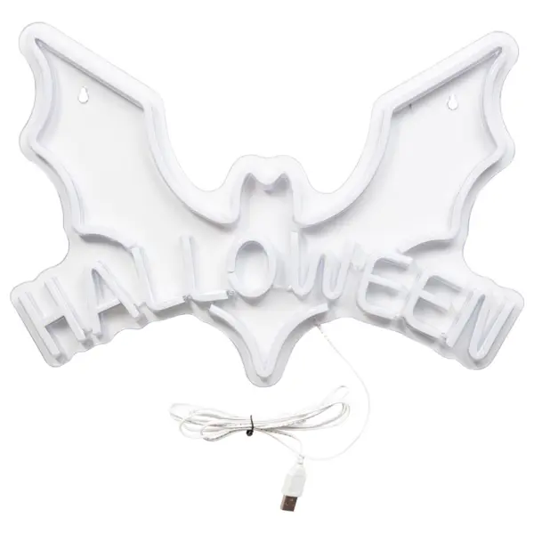 Flaggermus LED Skilt Halloween