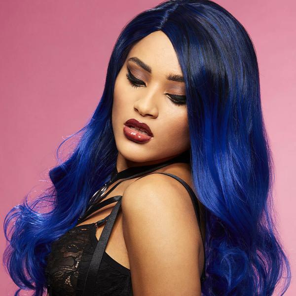 Queen Bitch Ombre Manic Panic Parykk Blå