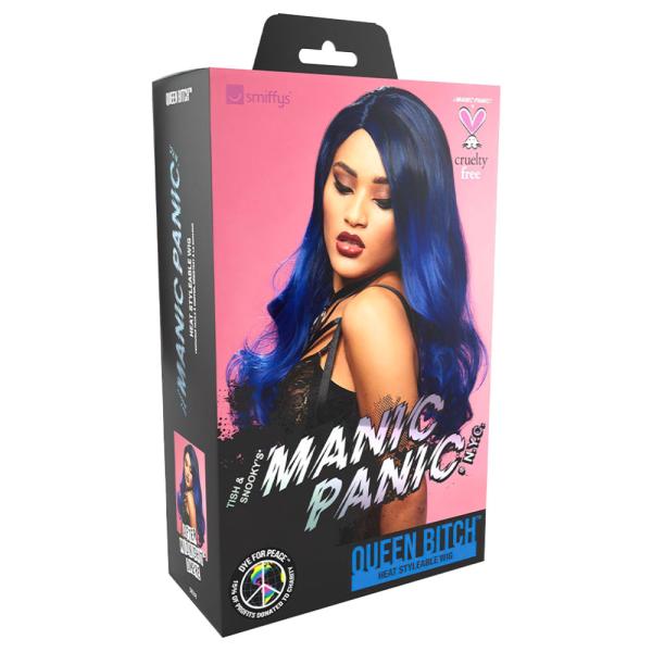 Queen Bitch Ombre Manic Panic Parykk Blå