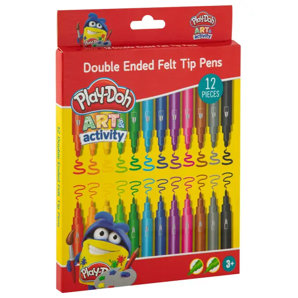 Play-Doh Dobbeltsidig Tusjer 12-pakning