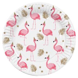 Papptallerkener Flamingos
