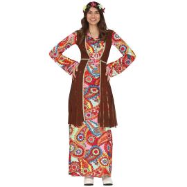 Kjole med Vest Hippie Large