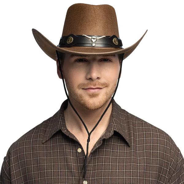Cowboyhatt Oksehode Brun