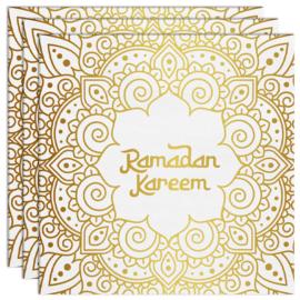 Ramadan Kareem Servietter 20-pakning