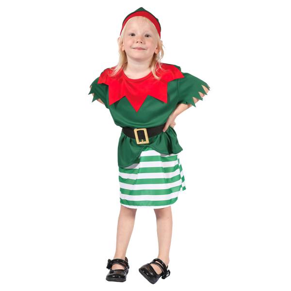 Santas Elf Nissealvkostyme Jente