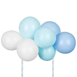 Baby Shower Ballong Kakedekorasjon Blå 29 cm