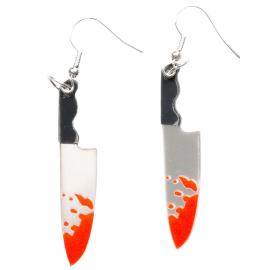 Halloween Øreringer Blodige Kniver