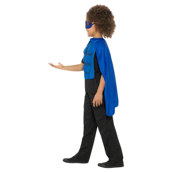 Superhelt Sett Blå Barn