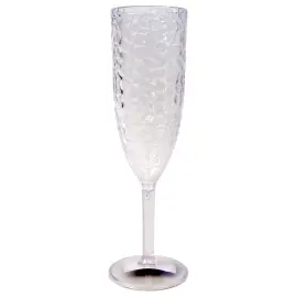 Champagneglass med Bikubemønster Gjennomsiktig