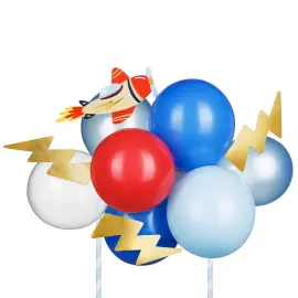 Ballong Kakedekorasjon Flymaskin 29 cm