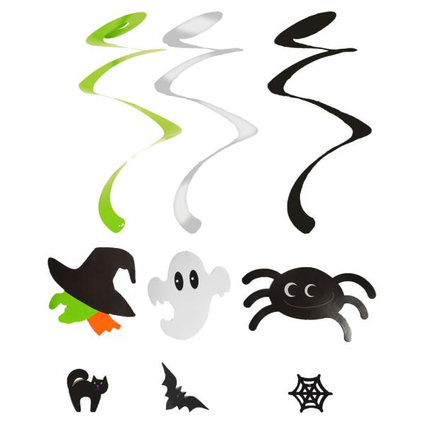 Hengende Swirls Halloween Figurer