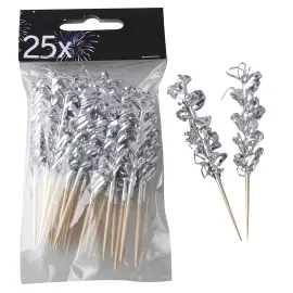 Cocktailpinner med Kruseduller S&oslash;lv