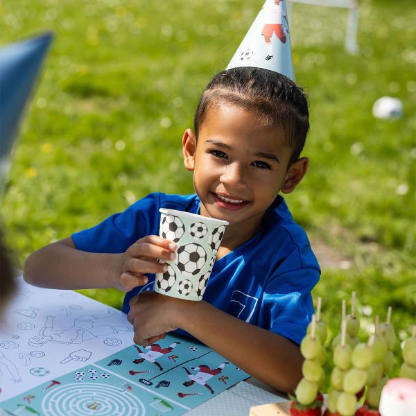 Pappkopper Fotballbursdag 8-pakning