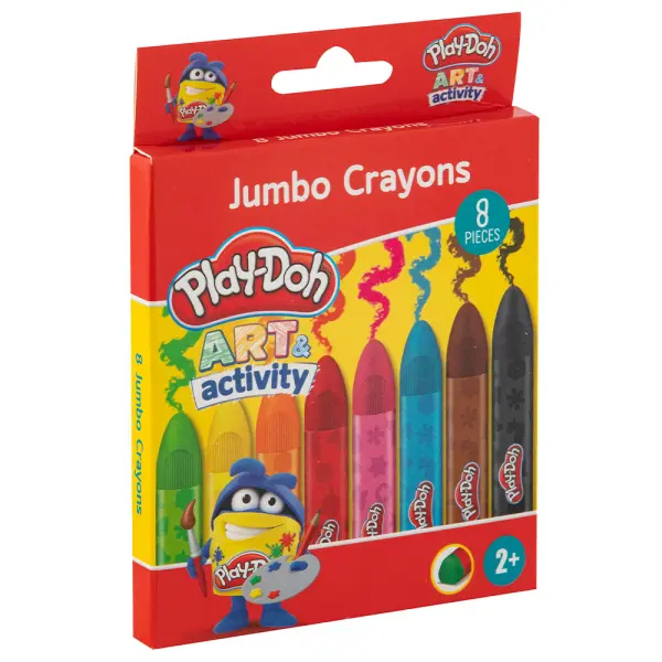 Play-Doh Jumbo Fargestifter 8-pakning