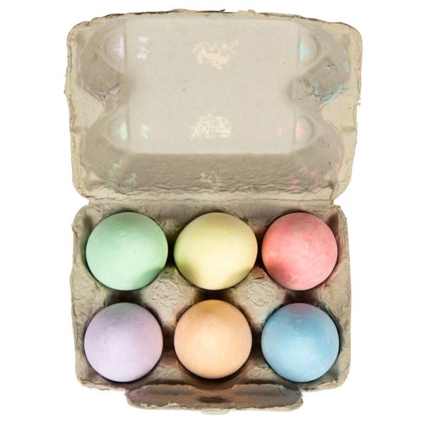 Påskeegg Gatekritt 6-pakning