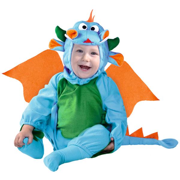 Baby Drage Kostyme Blå