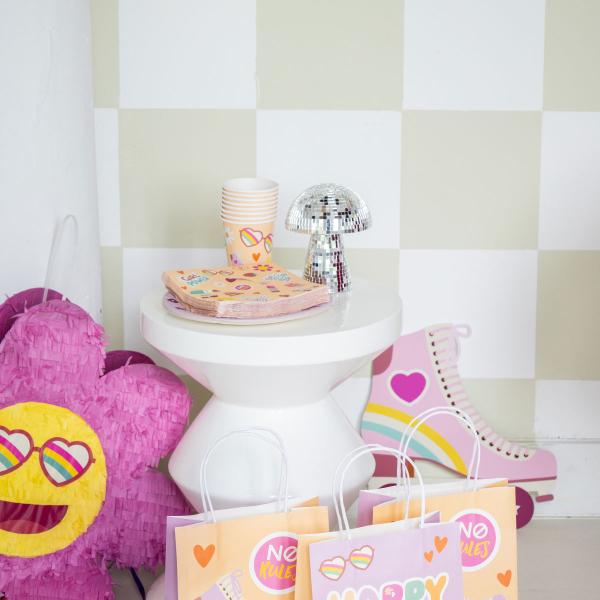 Papptallerkener Boho Girlz 8-pakning