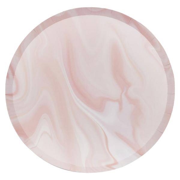 Papptallerkener Pink Party