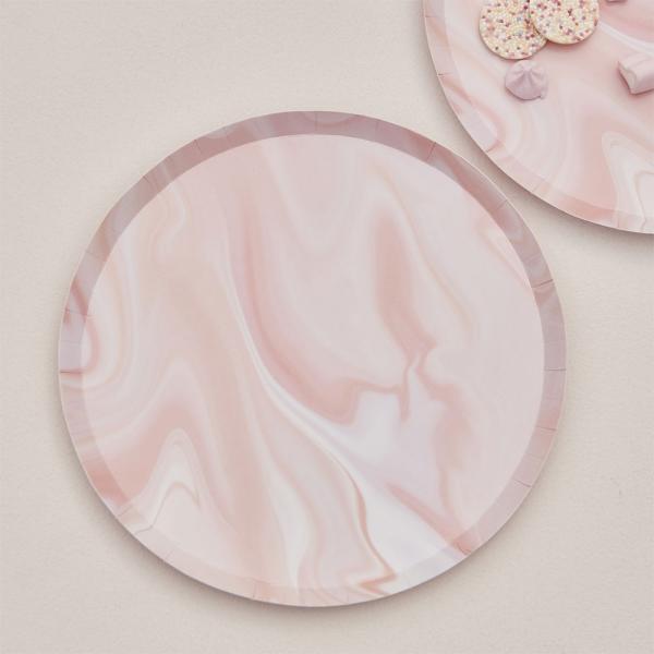 Papptallerkener Pink Party