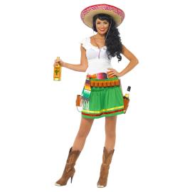 Tequila Shooter Girl Kostyme Medium