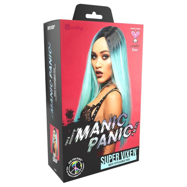Super Vixen Ombre Manic Panic Parykk Turkis